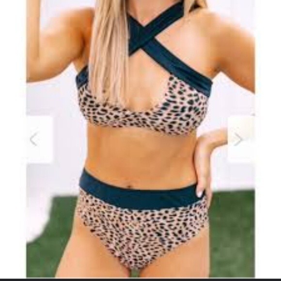Beach Joy leopard bikini size small - Picture 1 of 7